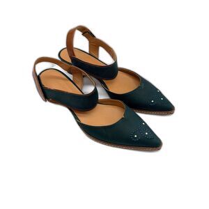 Sundance Coralise Embroidered Mary Jane Shoe - Blue Teal 38/8